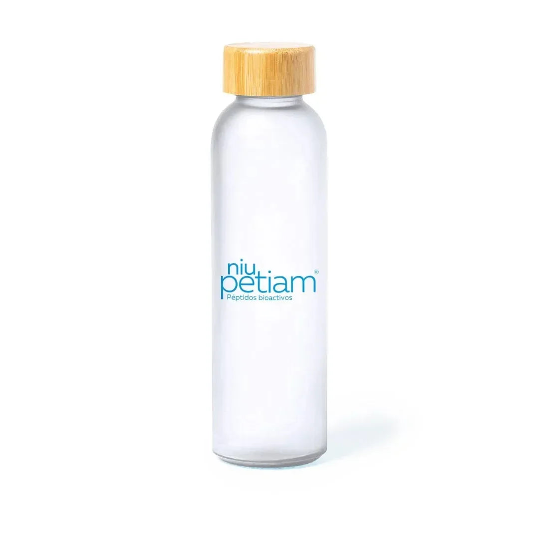 Botella vidrio logo - NiuPetiam