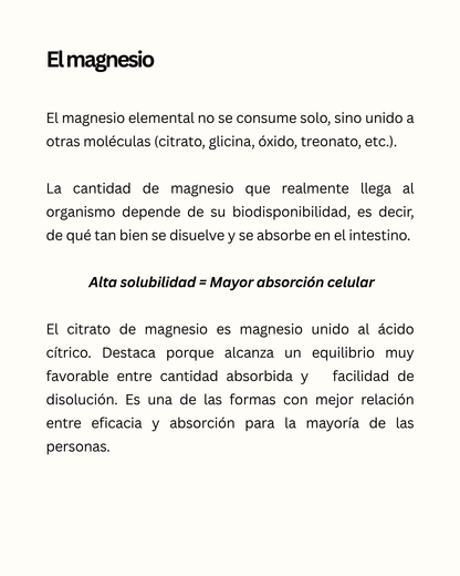 Infografía de beneficios de NiuPetiam citrato de magnesio 750 mg, 300 cápsulas veganas – NiuPetiam