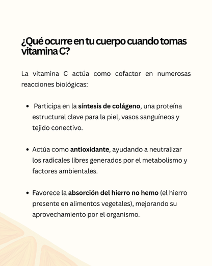 Vitamina C (ácido ascórbico) 1g, 300 Cápsulas veganas