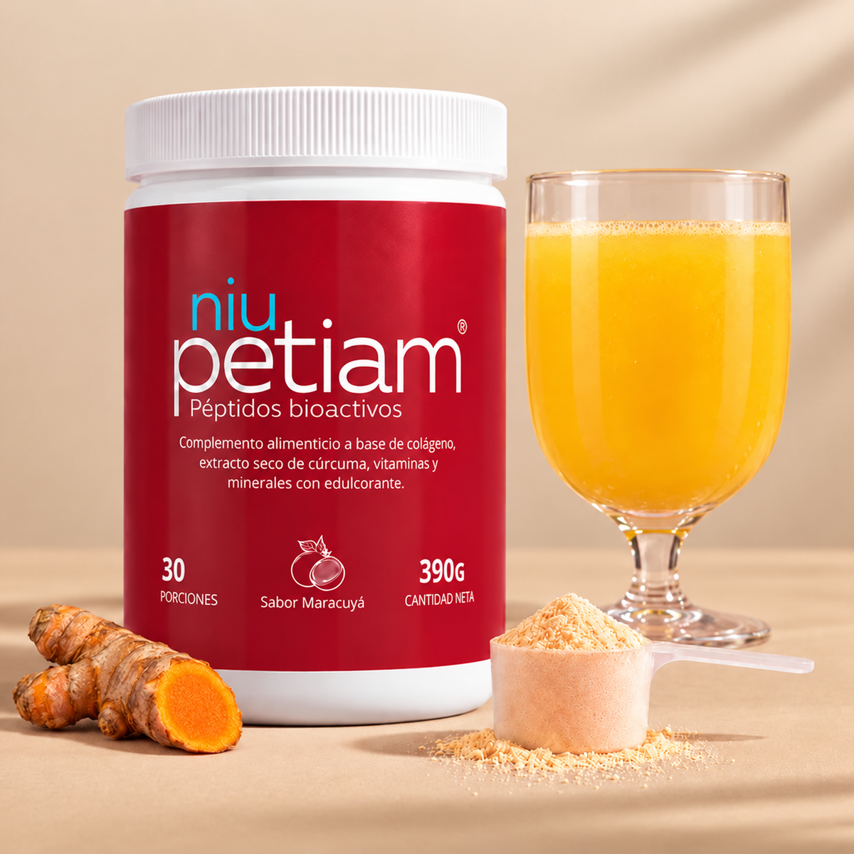 NiuPetiam® Sabor Maracuyá 390g.