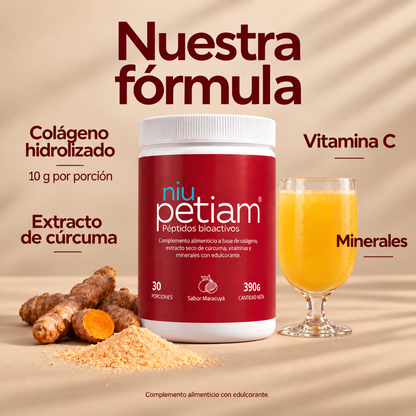 NiuPetiam® Sabor Maracuyá 390g.