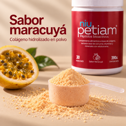 NiuPetiam® Sabor Maracuyá 390g.
