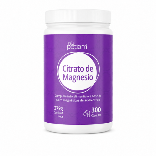 Foto de producto: NiuPetiam citrato de magnesio 750 mg, 300 cápsulas veganas – NiuPetiam