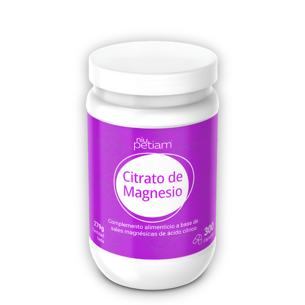 Citrato de Magnesio 750mg , Bote 300 Cápsulas Veganas