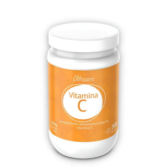 Vitamina C (ácido ascórbico) 1g, 300 Cápsulas veganas - NiuPetiam