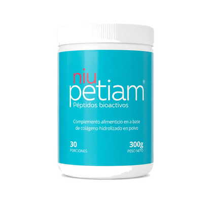 Foto de producto: NiuPetiam colágeno hidrolizado instantáneo sin sabor 30 porciones (300g), fondo transparente – NiuPetiam